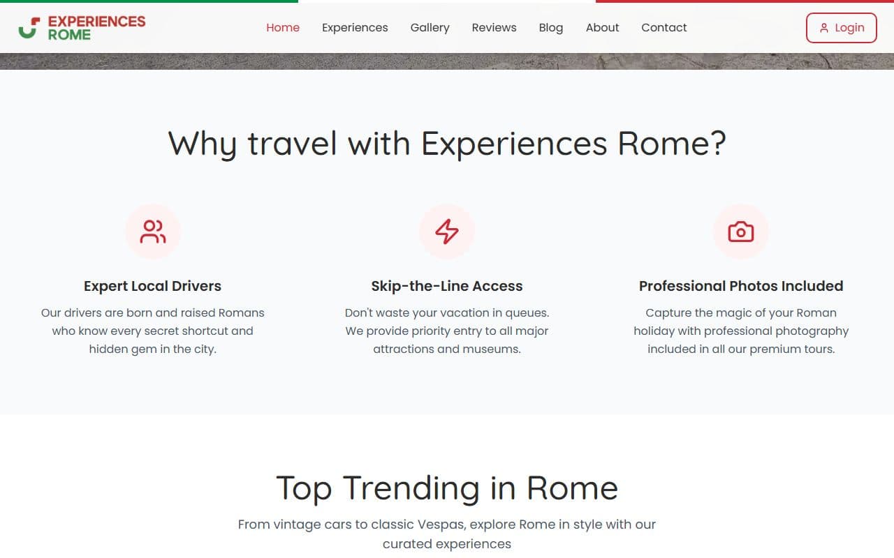 Experience Rome — Why travel with Experiences Rome + trending tours