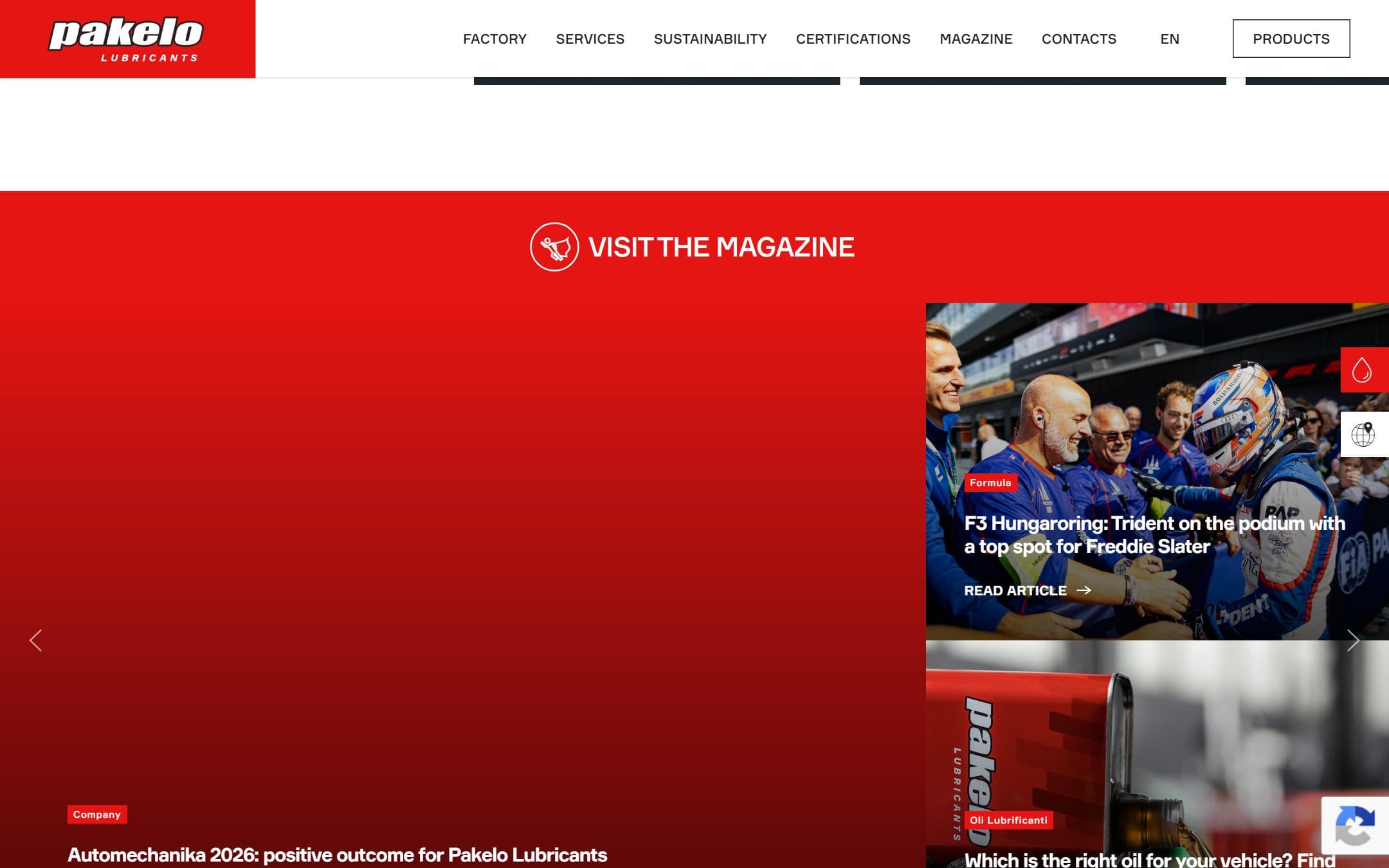 Pakelo — Brand, dealers, and deeper content sections